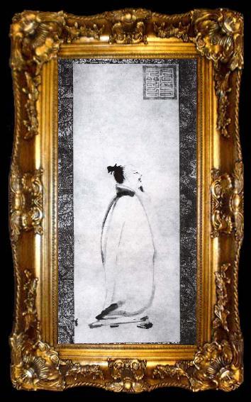 framed  unknow artist Liang Kai De closer Loops Bai, ta009-2